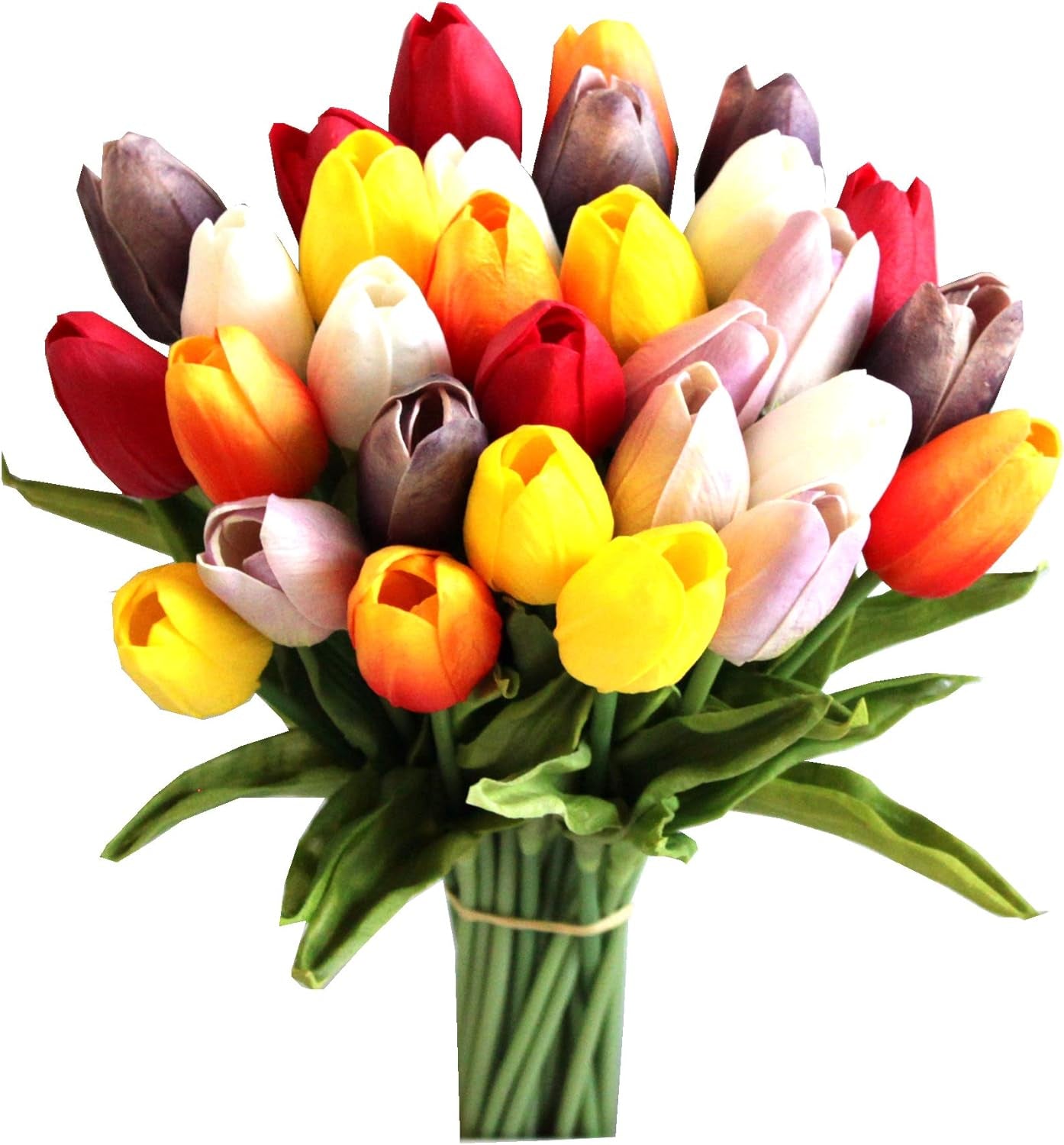 Baby Sound Machine Artificial Tulip Silk Fake Flowers