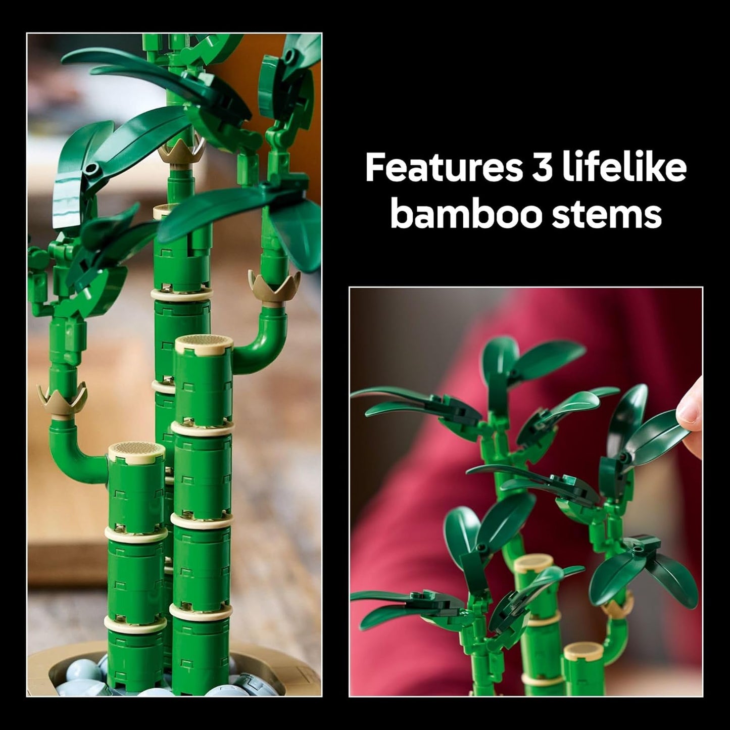 Bamboo Building Set for Indoor Home Décor.