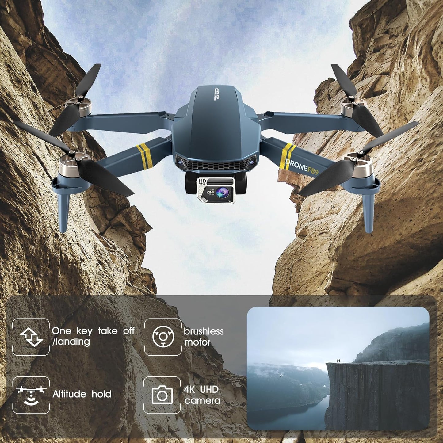 Brushless Foldable Drone with Camera