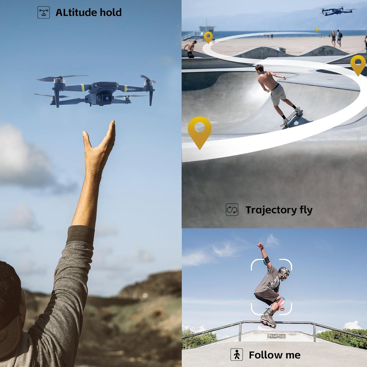 Brushless Foldable Drone with Camera