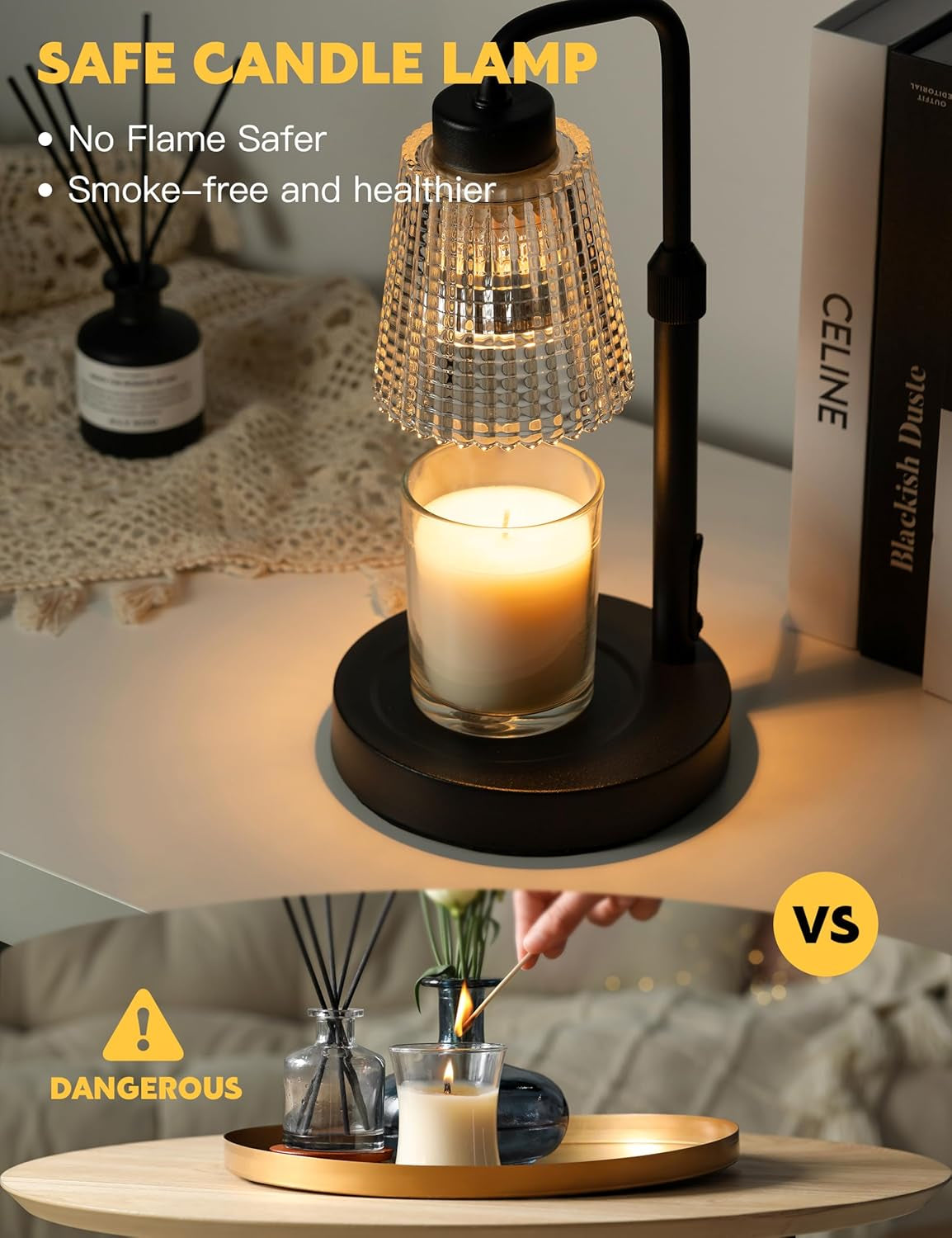 Candle Lamp with Timer Dimmable