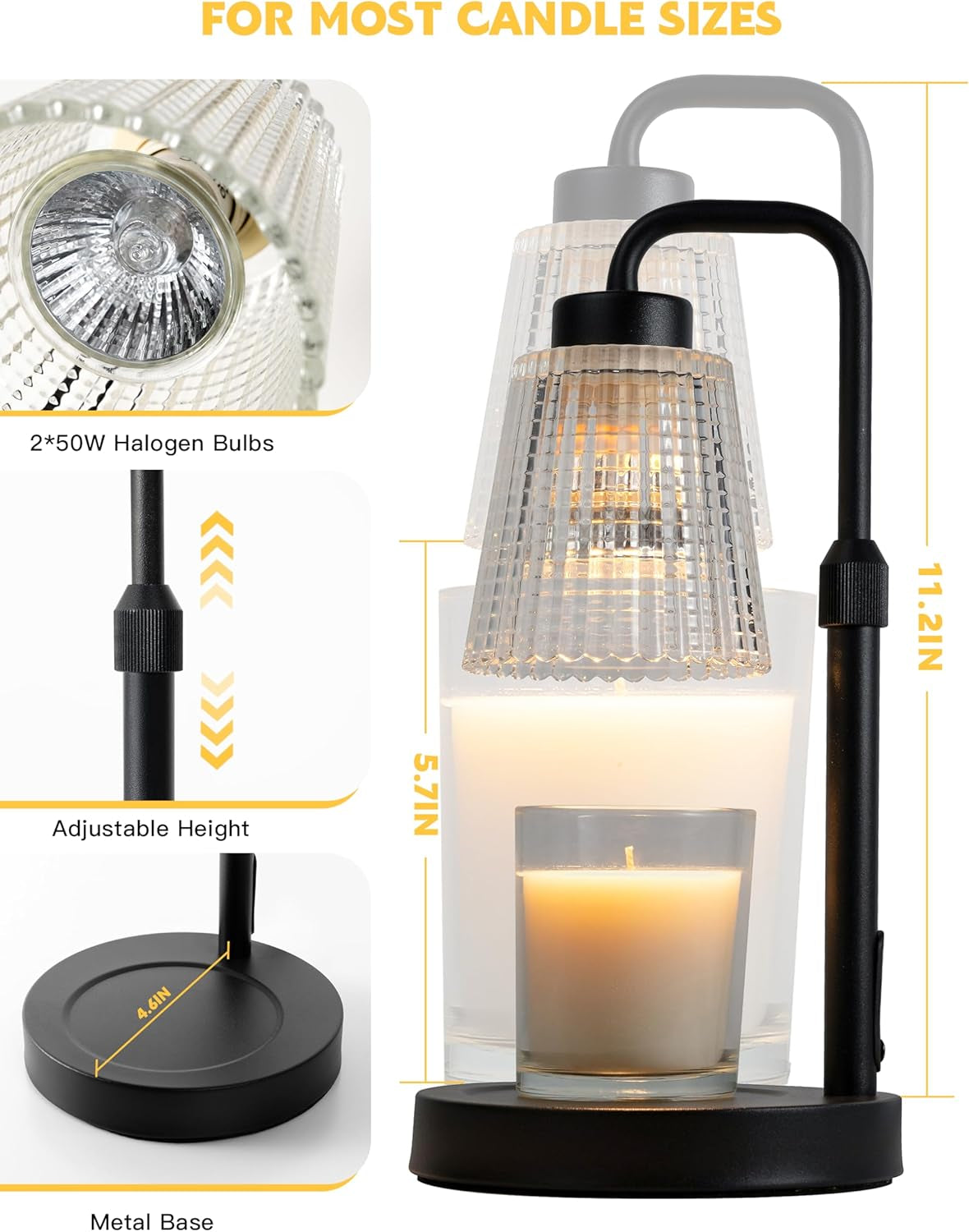 Candle Lamp with Timer Dimmable