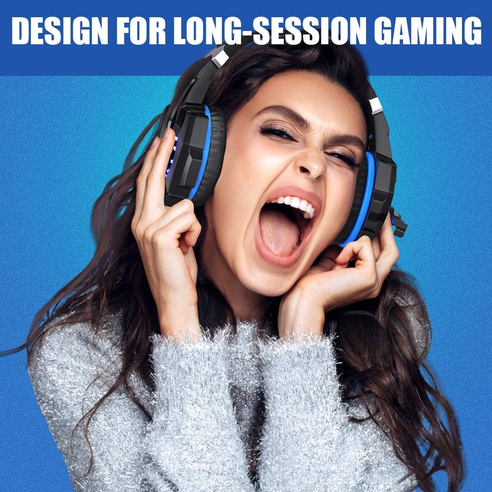 Gaming Headset for PS4 PC Xbox One PS5 Controller