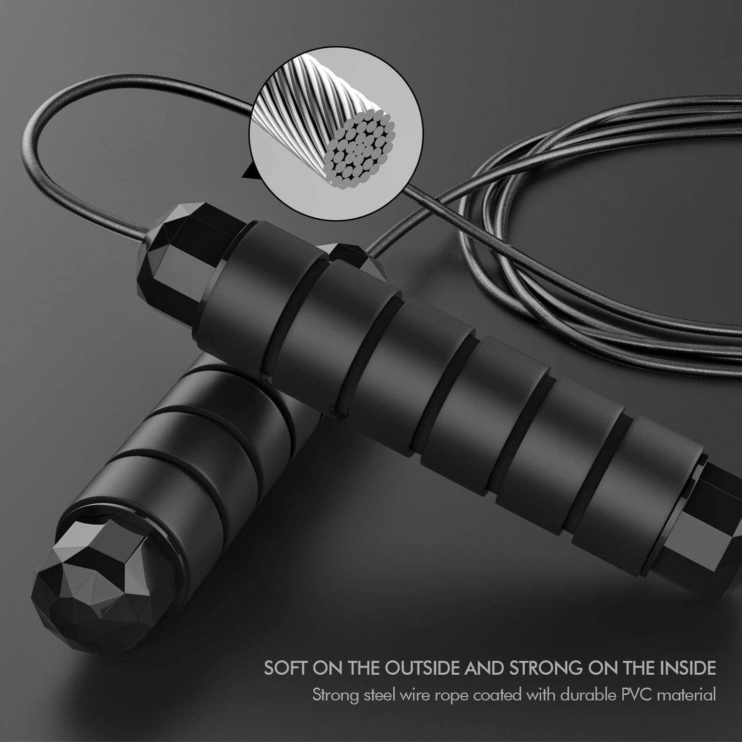 Jump Rope, Tangle-Free Rapid Speed Jumping Rope