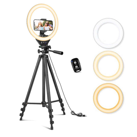 Ring Light with 50-Inch Adjustable Tripod Stand