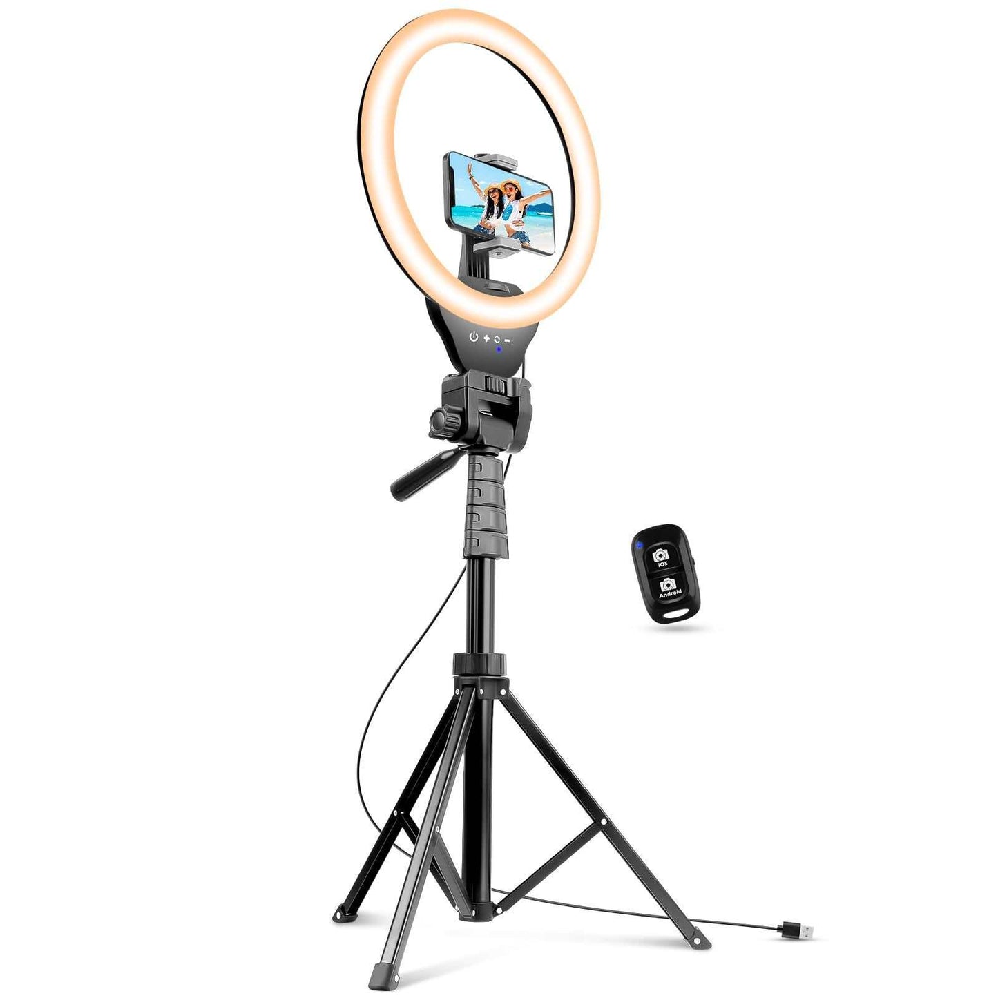 Ring Light with 50-Inch Adjustable Tripod Stand