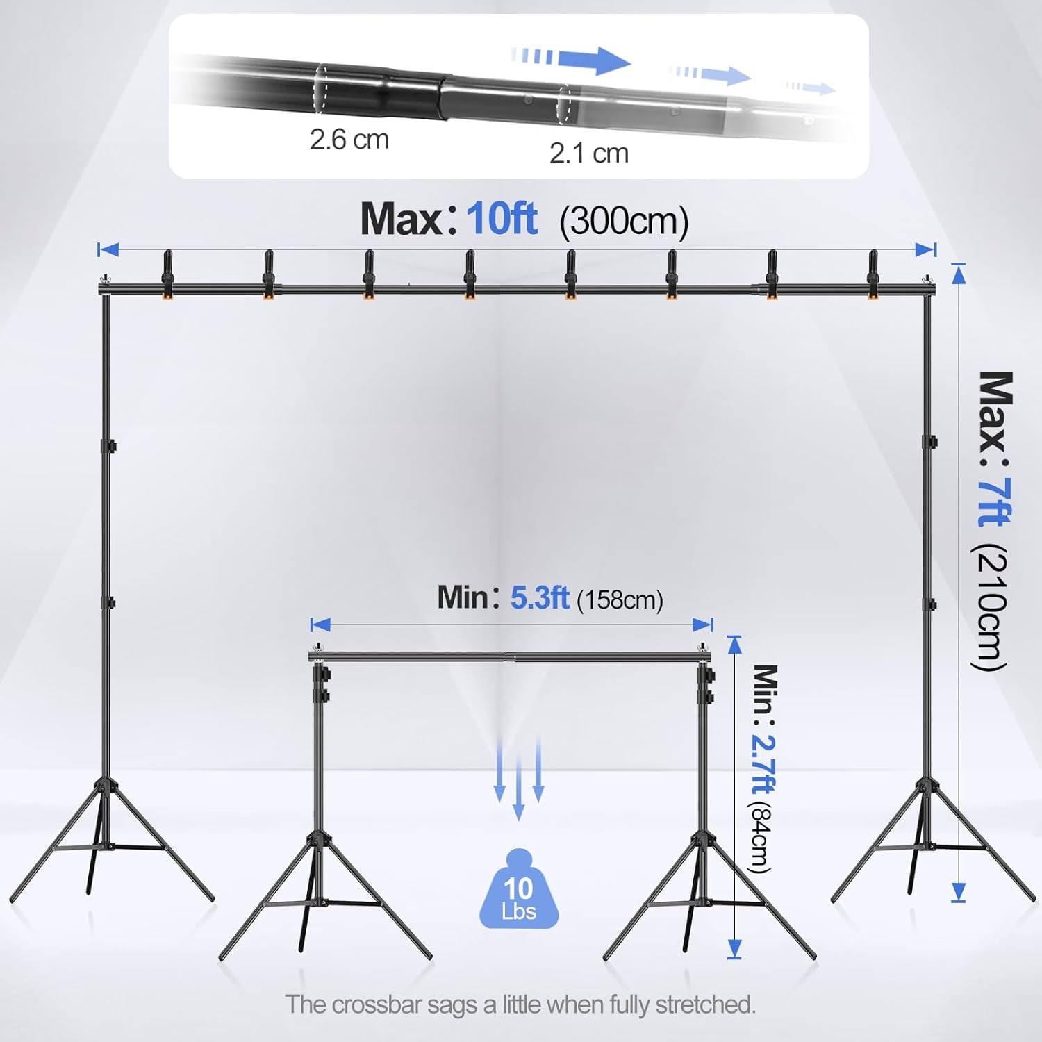 backdrop crossbar