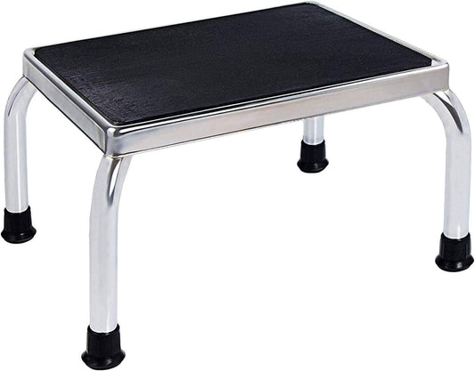 Medical Foot Step Stool 350lbs Heavy-Duty Welded Steel Legs, Fully Welded Single Construction Frame, Anti-Skid Rubber Platform