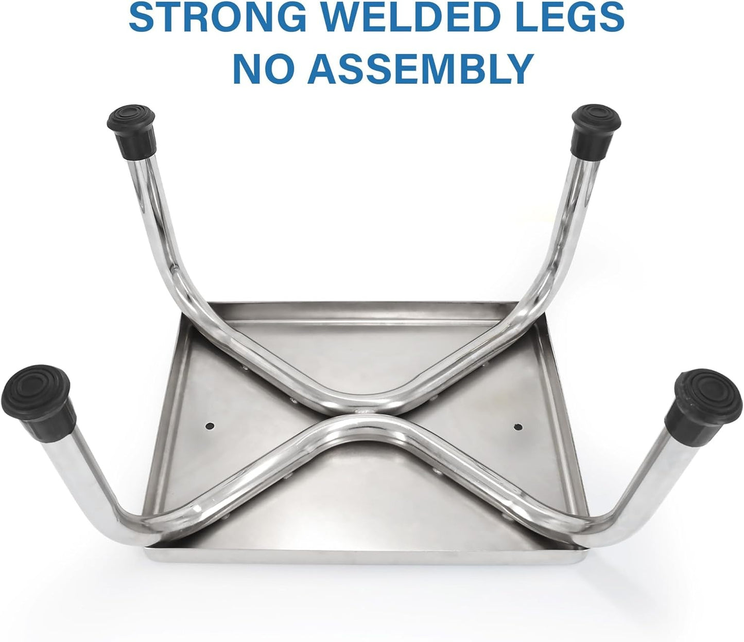 Medical Foot Step Stool 350lbs Heavy-Duty Welded Steel Legs, Fully Welded Single Construction Frame, Anti-Skid Rubber Platform