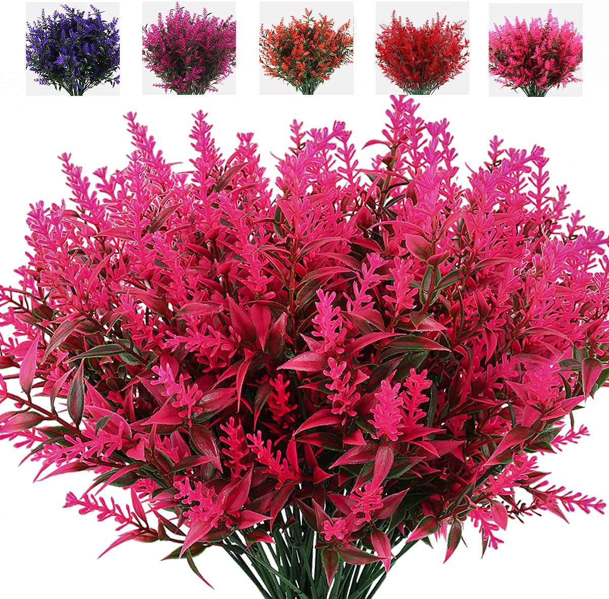 Artificial Greenery Lavender Fake Shrubs