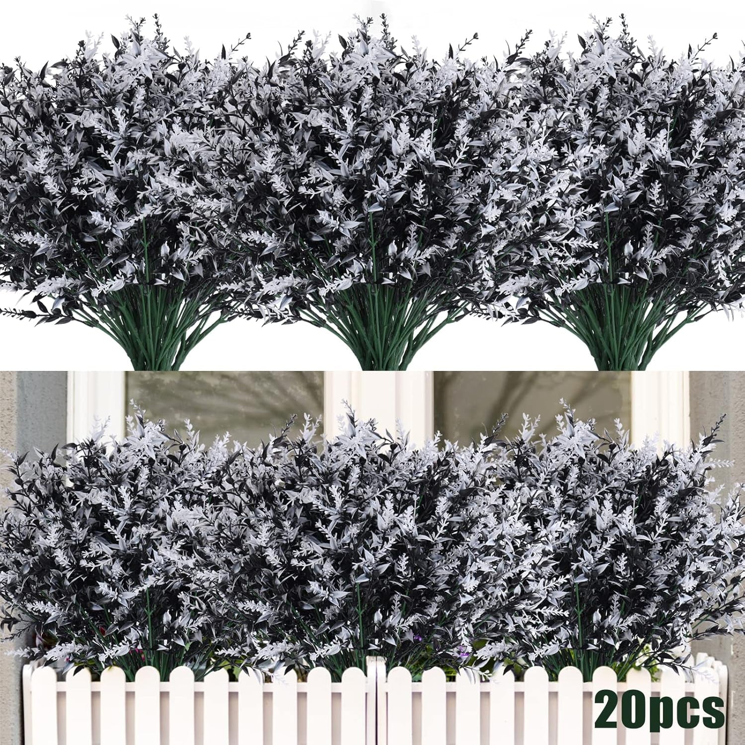 Artificial Greenery Lavender Fake Shrubs