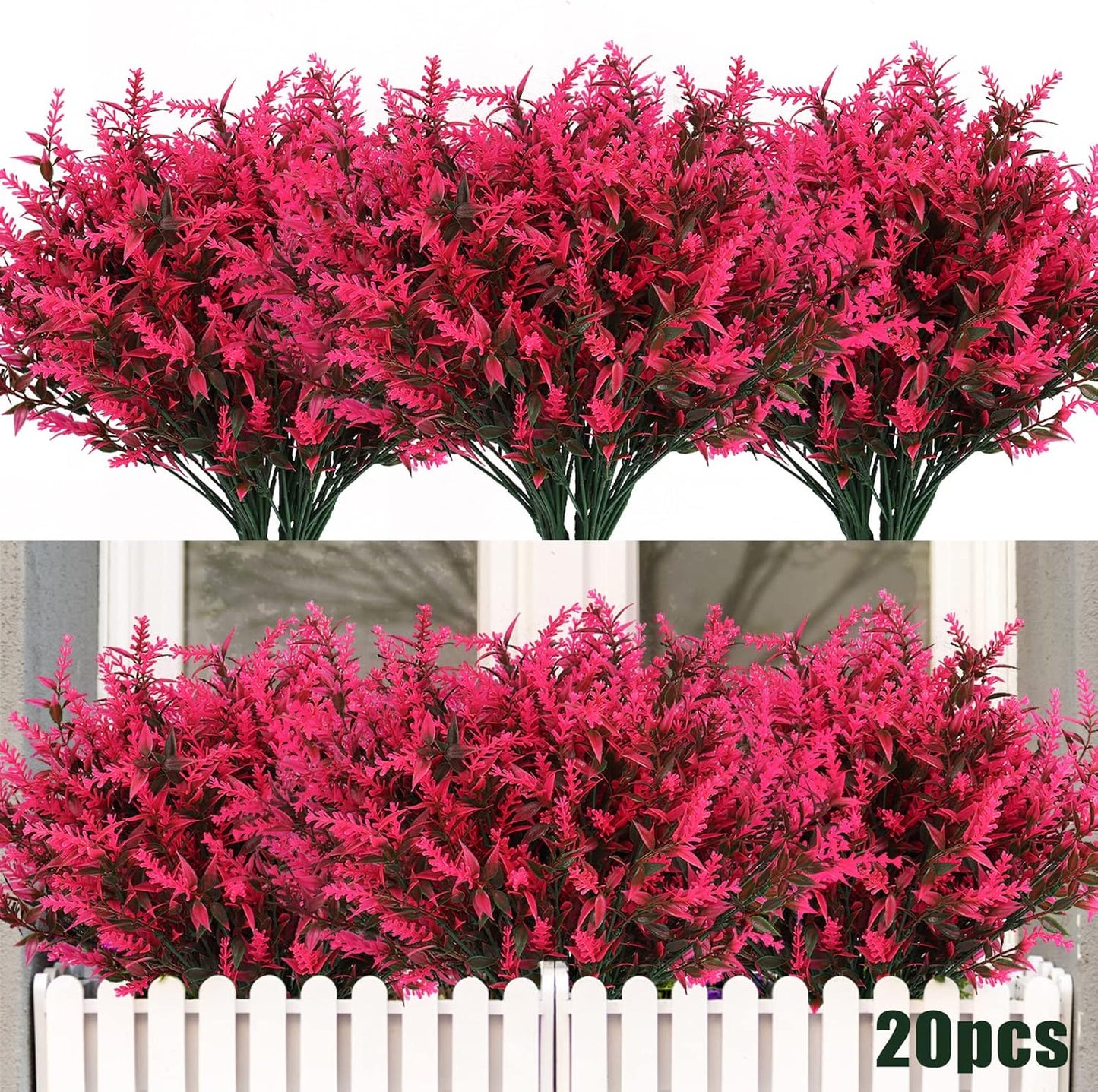 Artificial Greenery Lavender Fake Shrubs
