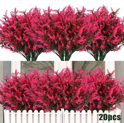 Artificial Greenery Lavender Fake Shrubs