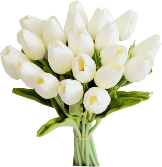 Baby Sound Machine Artificial Tulip Silk Fake Flowers