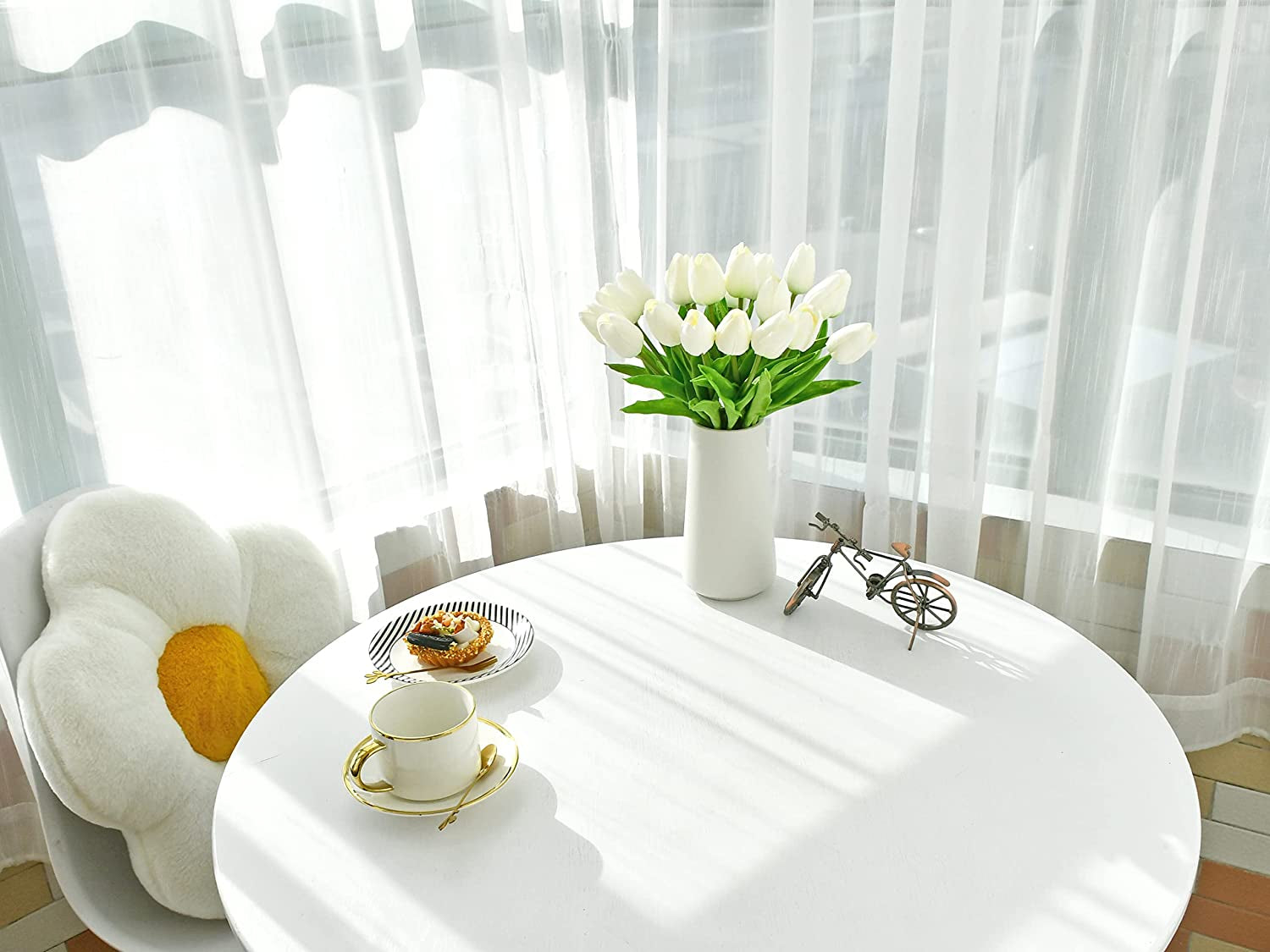 Baby Sound Machine Artificial Tulip Silk Fake Flowers