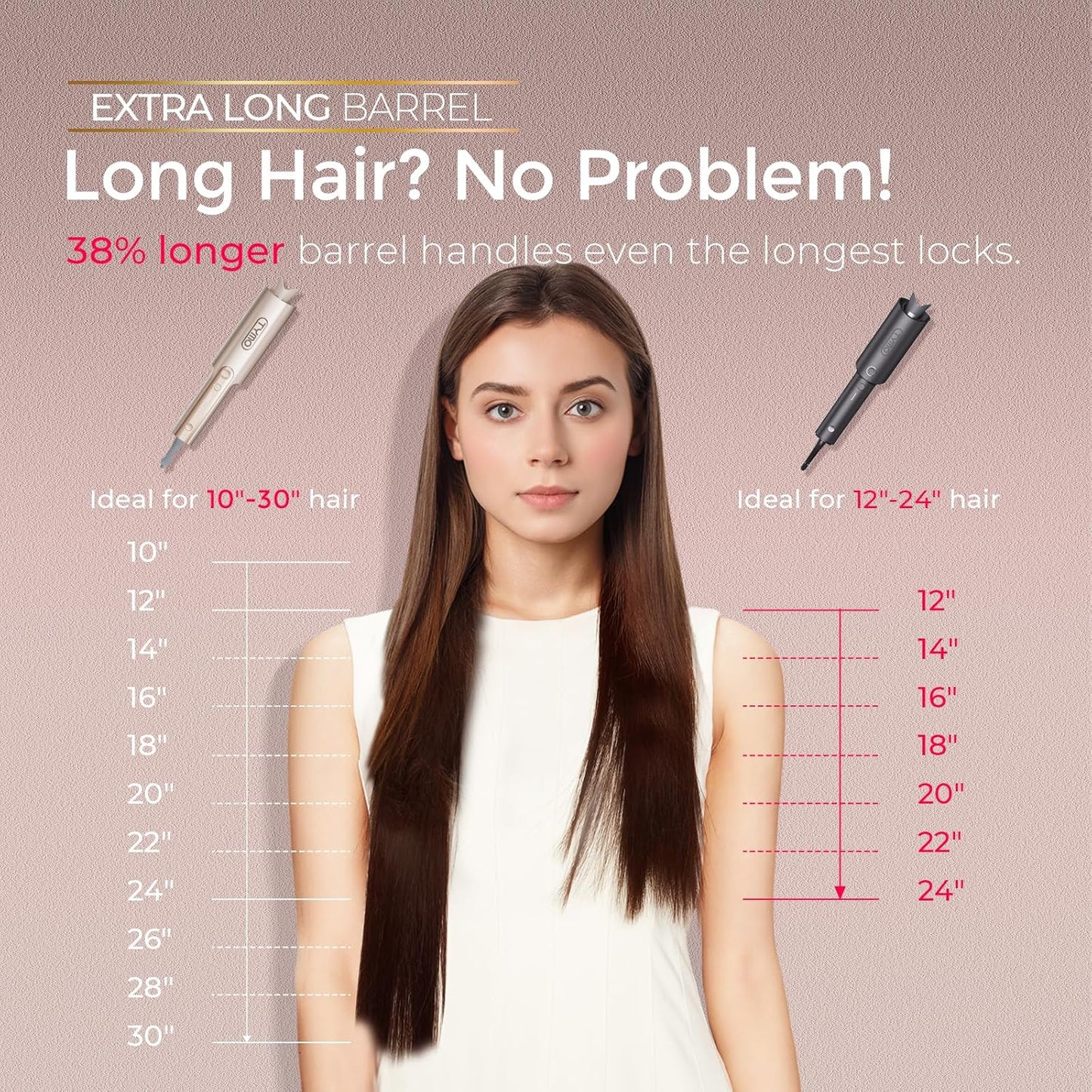 Curling Iron plus Long Barrel Curling