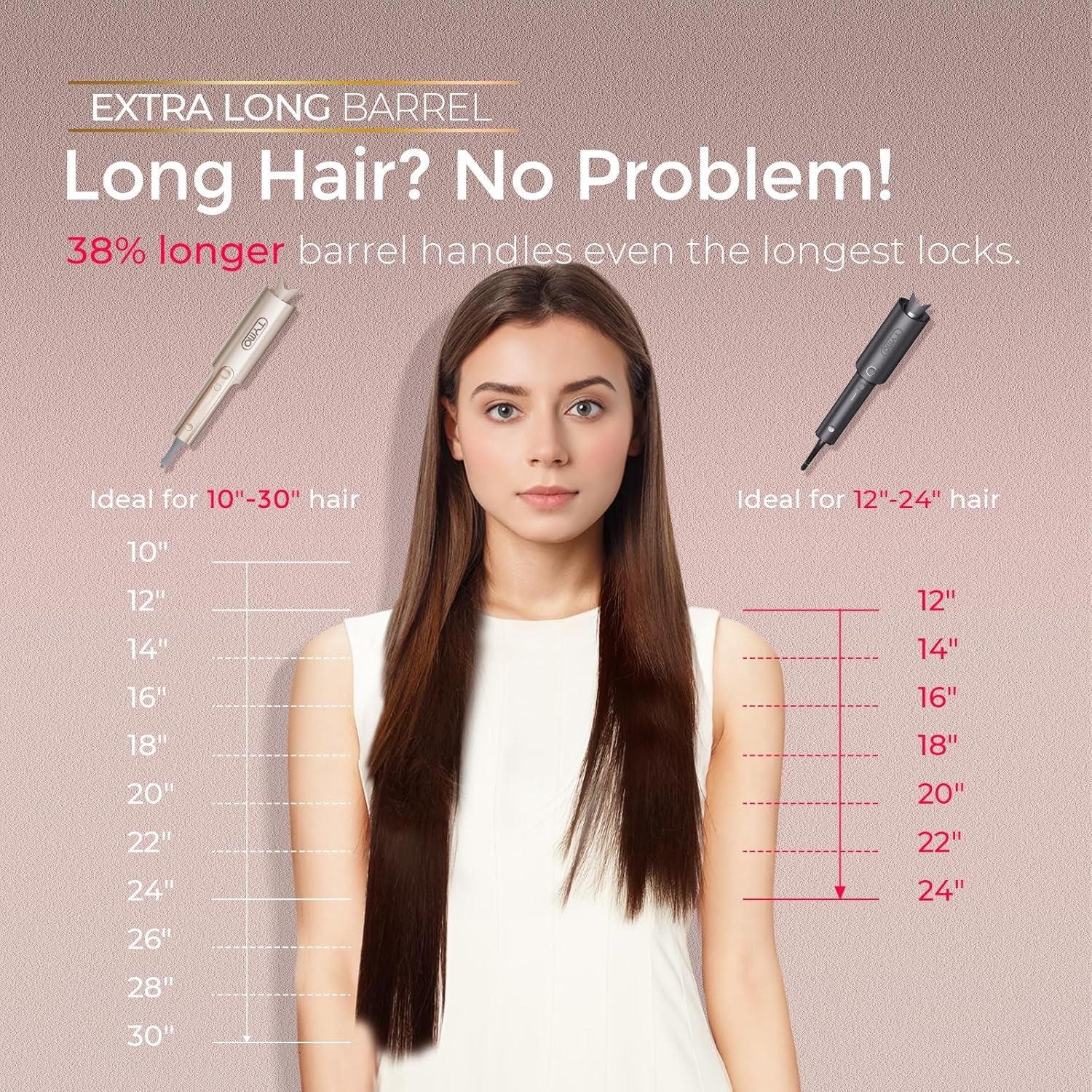 Curling Iron plus Long Barrel Curling