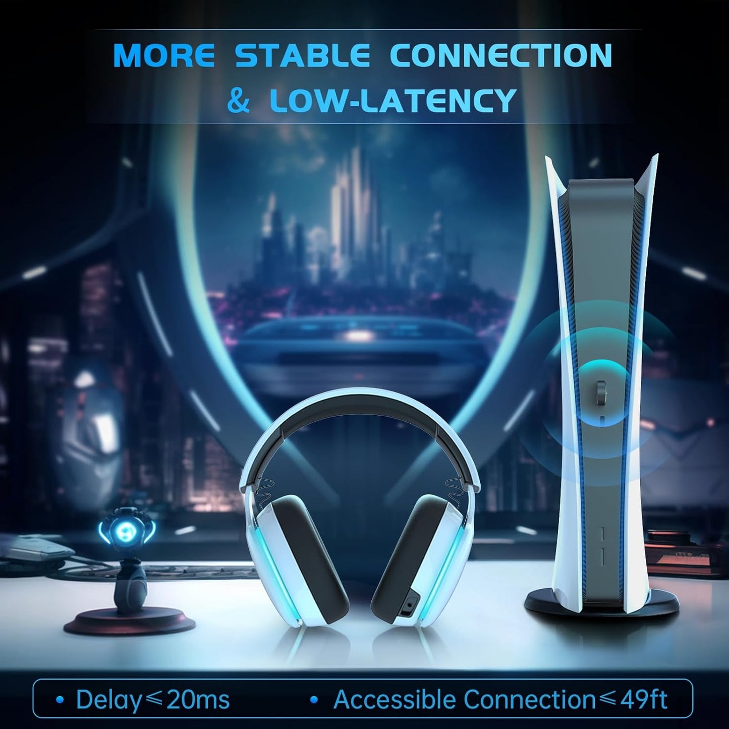 Gaming Headset for PS5, PS4 Fortnite