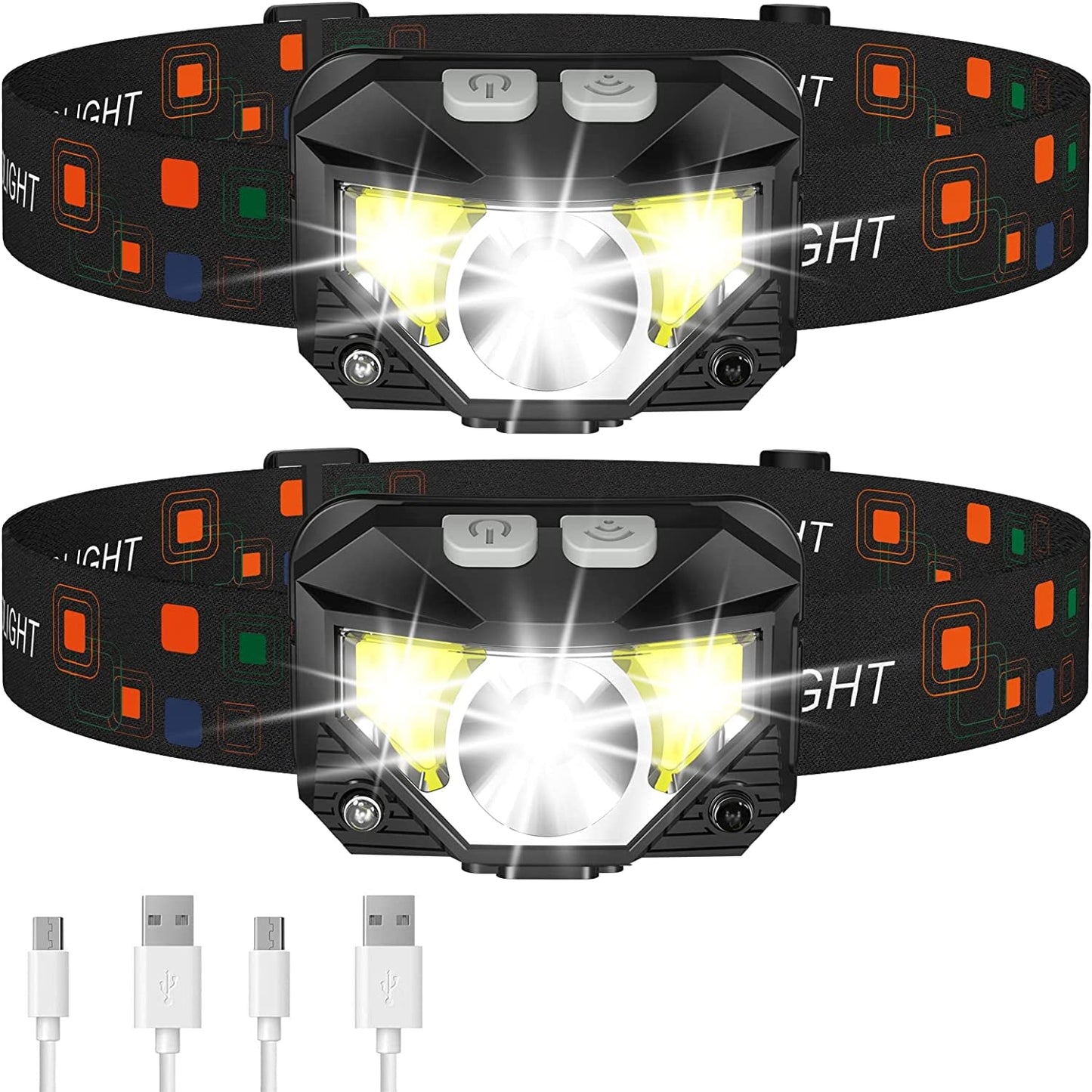  Headlamp Flashlight, 1200 Lumen Ultra-Light