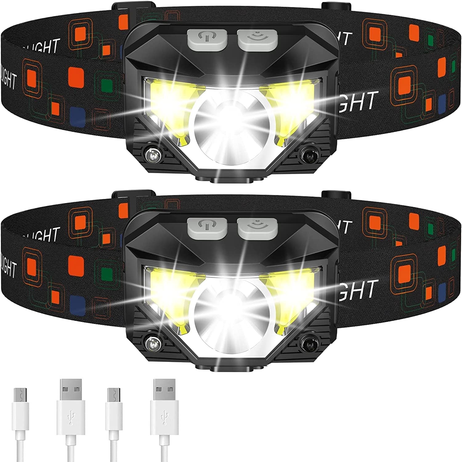  Headlamp Flashlight, 1200 Lumen Ultra-Light