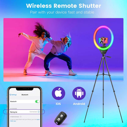 Ring Light with 50-Inch Adjustable Tripod Stand