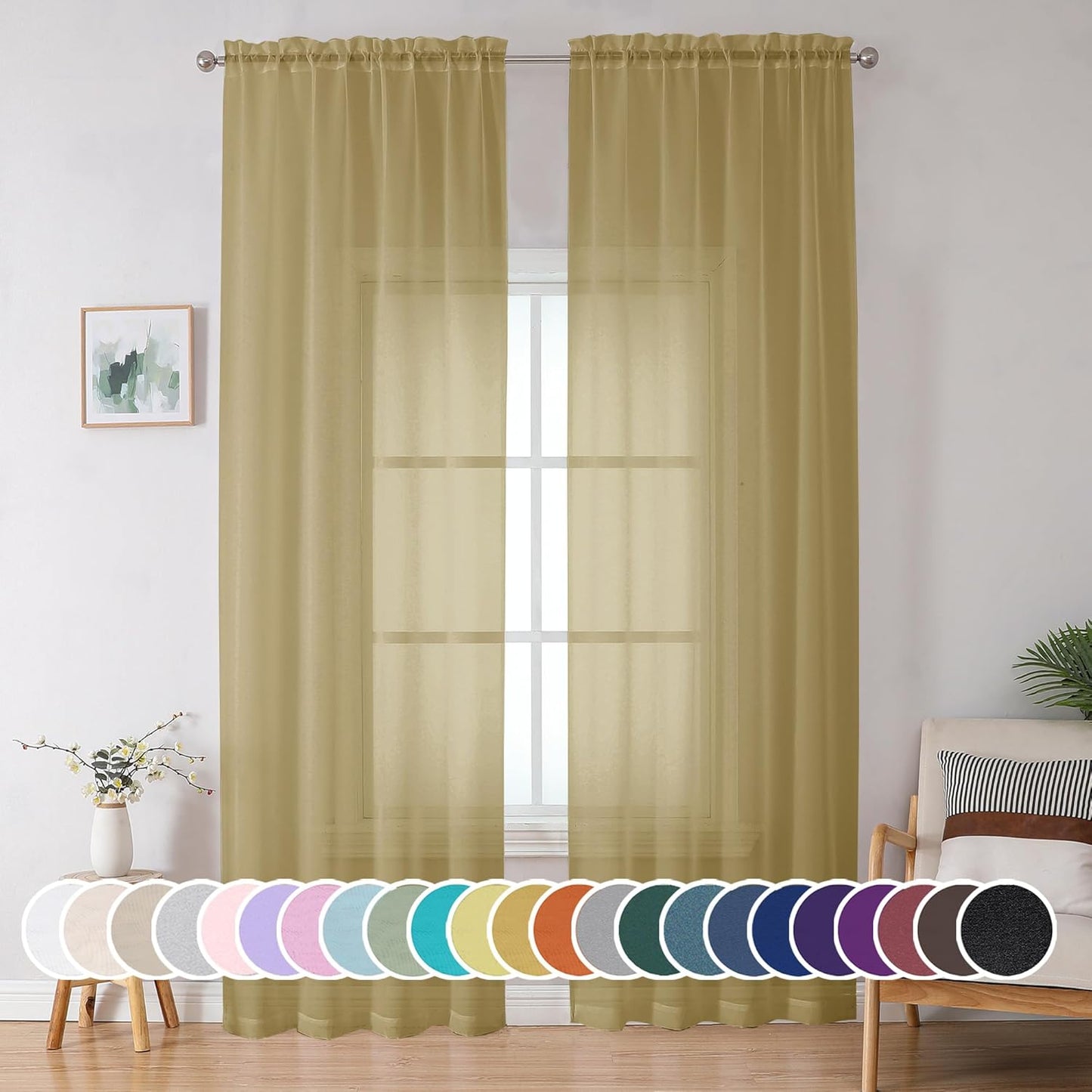 White Sheer Curtains