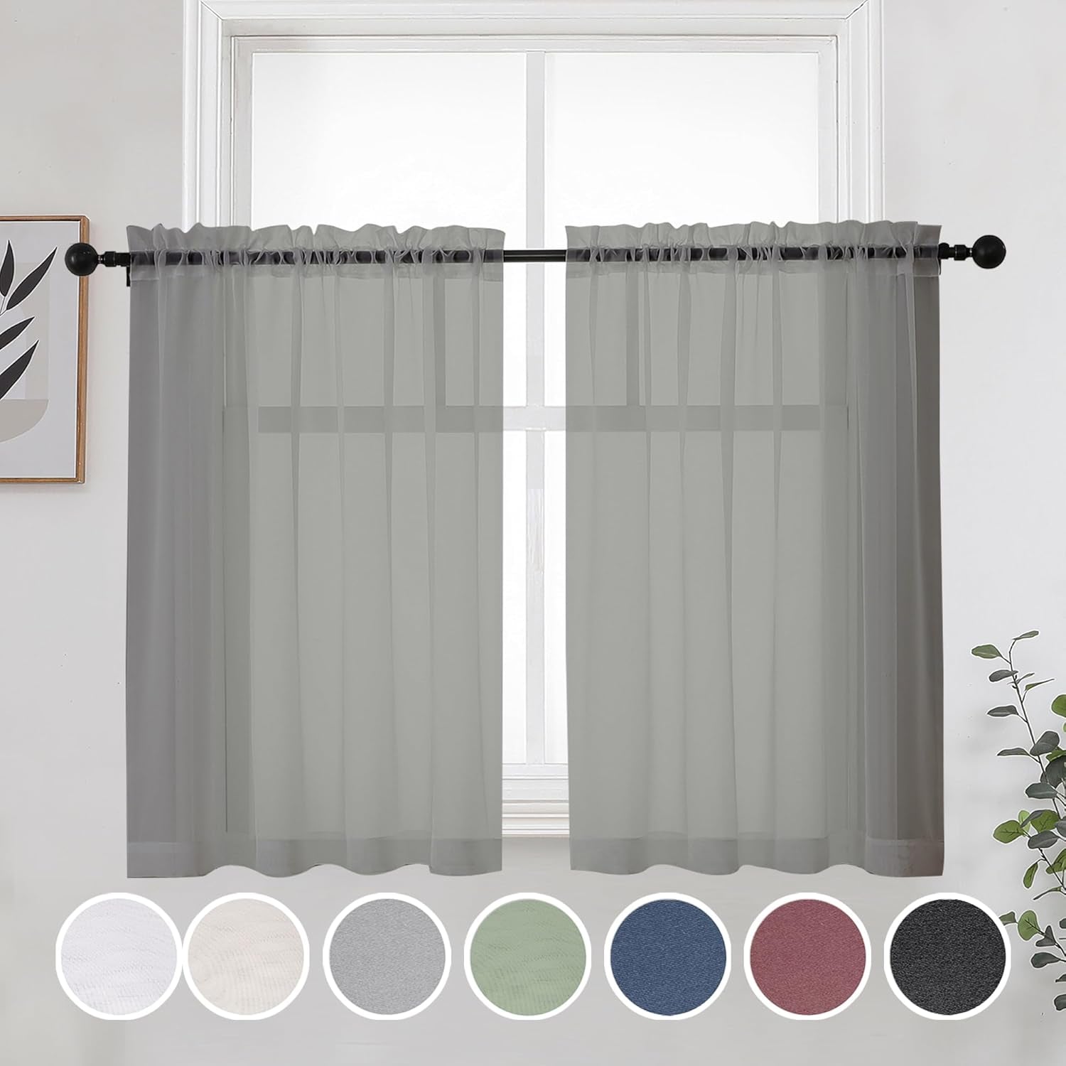 White Sheer Curtains