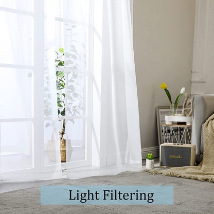 White Sheer Curtains