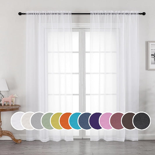 White Sheer Curtains