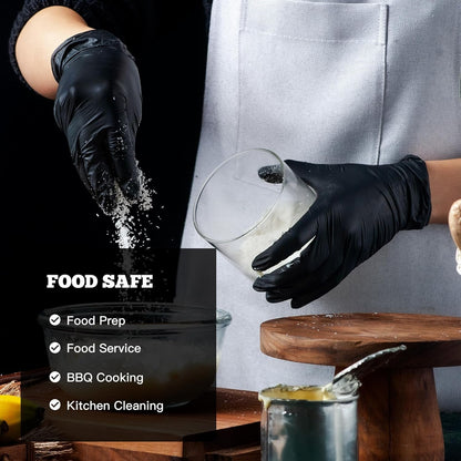 black nitrile gloves