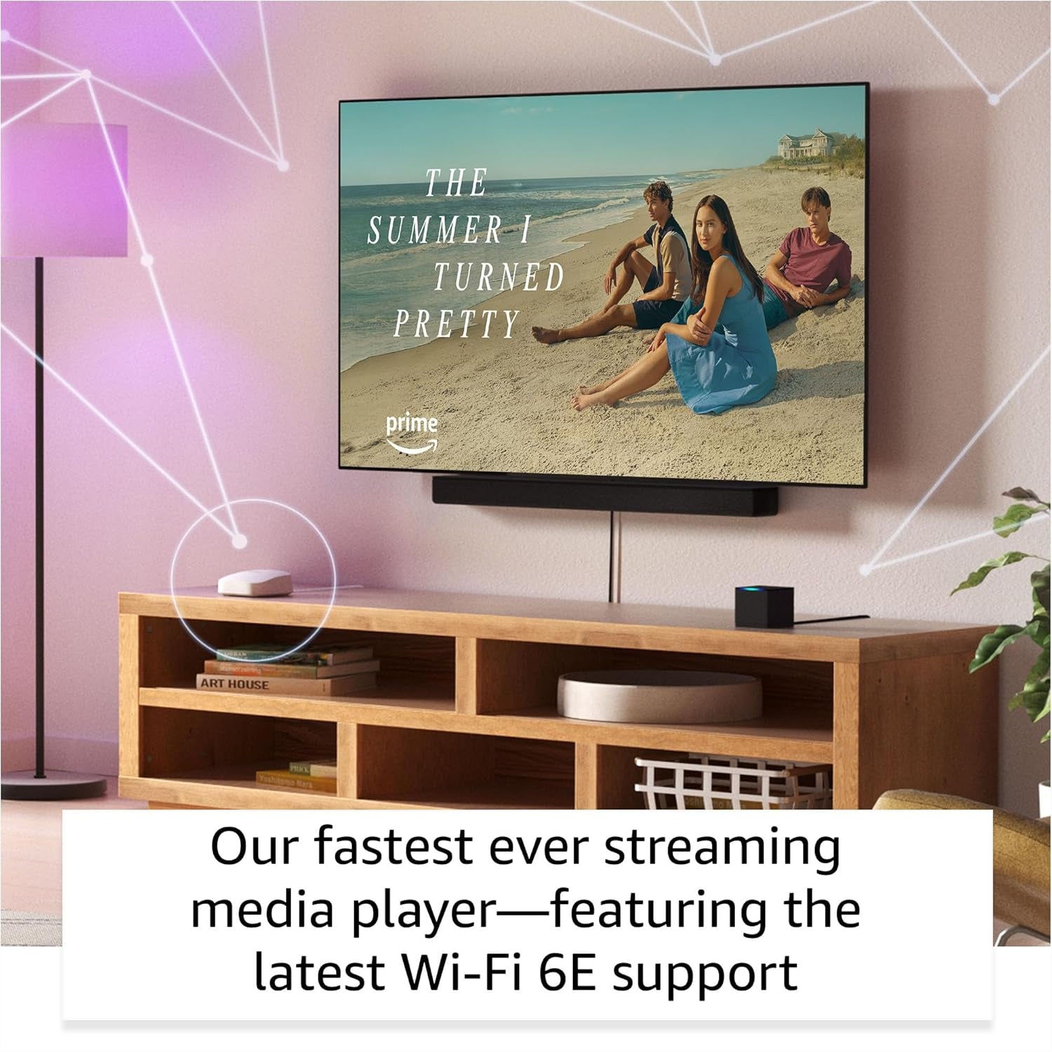 Amazon Fire TV Cube - AI-Enhanced Streaming Device with Hands-Free Alexa, Wi-Fi 6E, and 4K Ultra HD Support