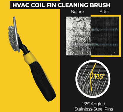 coil brush tool for Tight A/C Coil Spaces