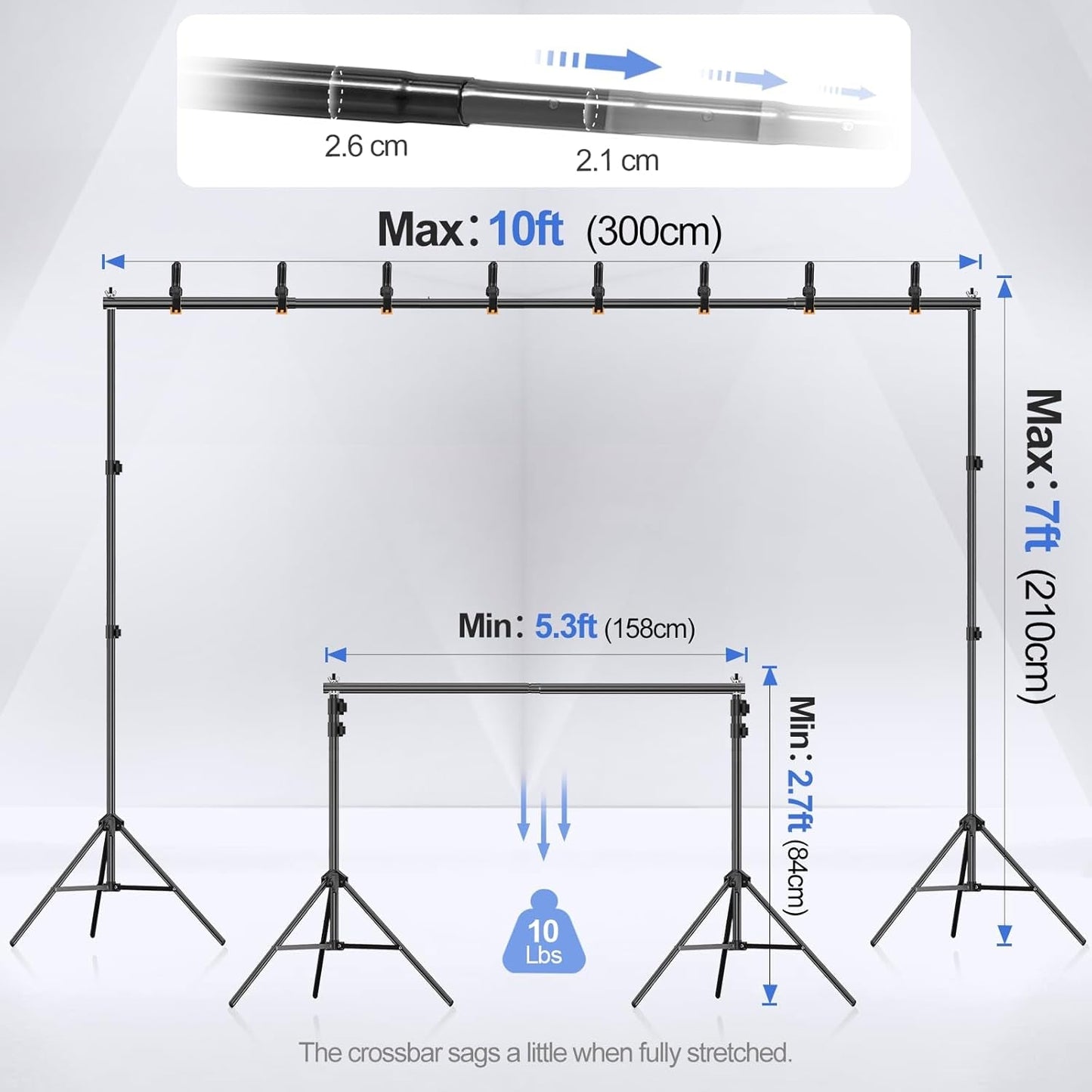 backdrop crossbar