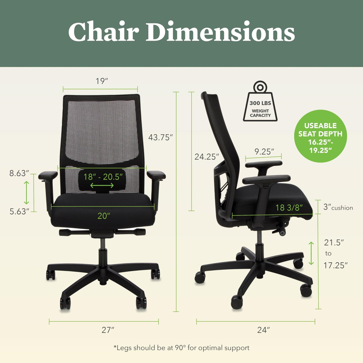 Sweetcrispy Office Computer Desk Managerial Executive Chair, Ergonomic Mid-Back Mesh Rolling Work Swivel Chairs with Wheels, Comfortable Lumbar Support, Comfy Arms for Home,Bedroom,Study,Student,Black